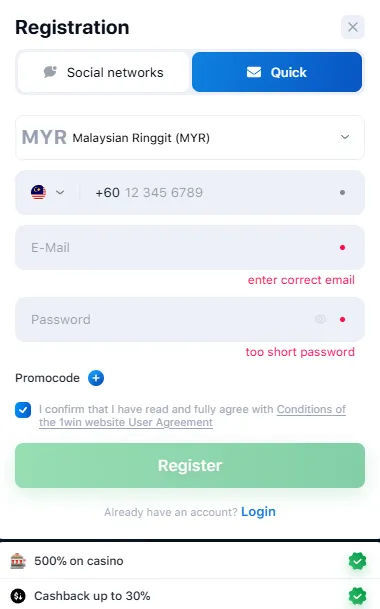 1win registration on the app 1win registration on the app